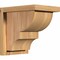 Ekena Millwork Ridgewood Smooth Corbel w/Backplate, Western Red Cedar, 7 1/2"W x 10"D x 10"H COR08X10X10RID01SWR - alternate 1